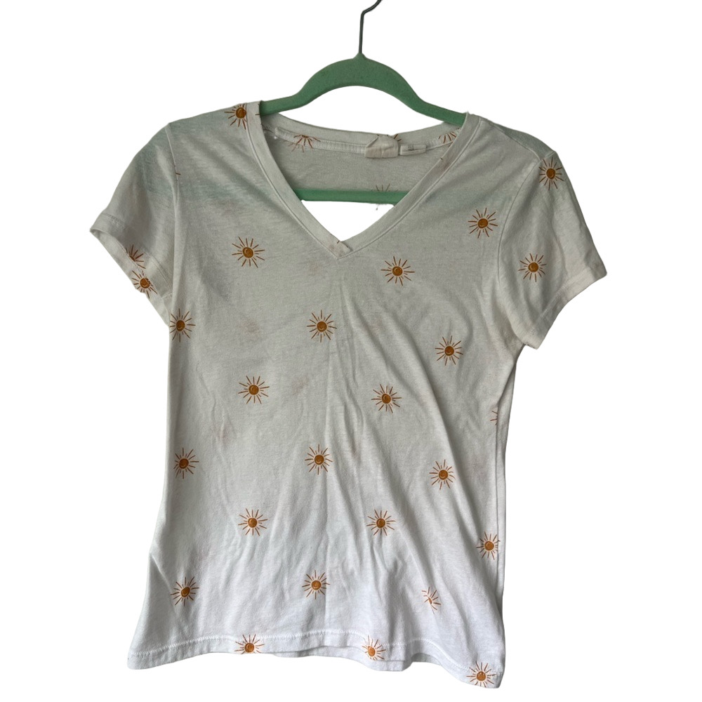 C&C California White and Sun T Shirt Size Small